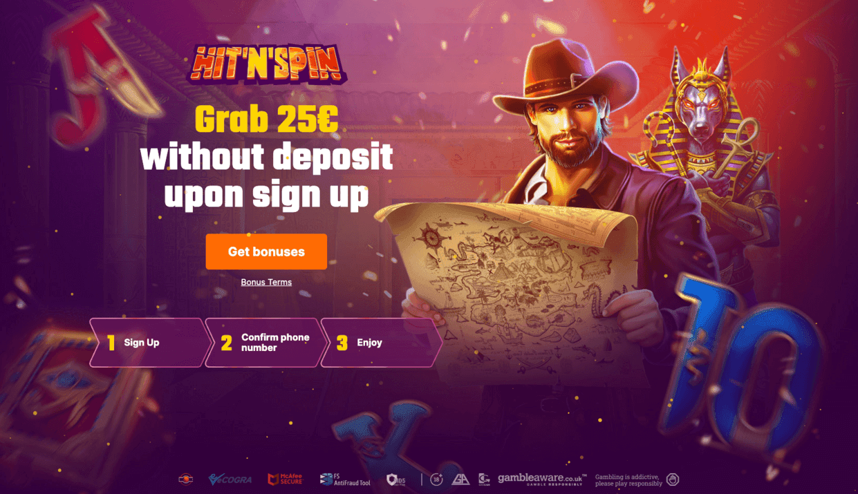 HitNSpin No Deposit Bonus
